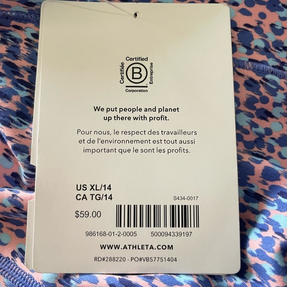 NWT Athleta Girl athletic high rise stash your treasures tight leggings - Picture 7 of 8